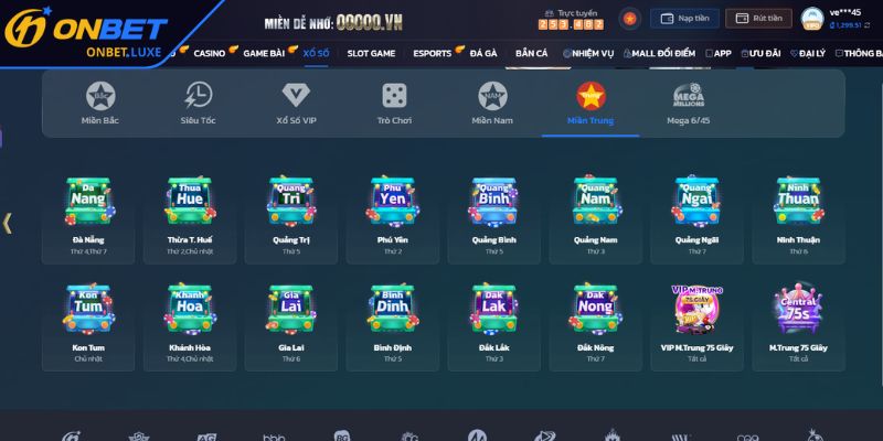 Hướng dẫn tham gia Xổ Số với các bước cơ bản tại ONBET