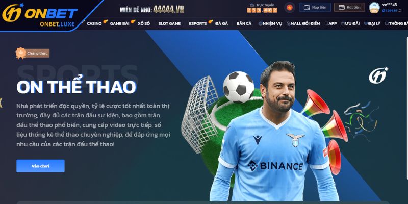 Khám phá sảnh cá cược Thể Thao ONBET