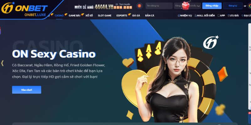 Khám phá trải nghiệm giải trí tại Casino ONBET