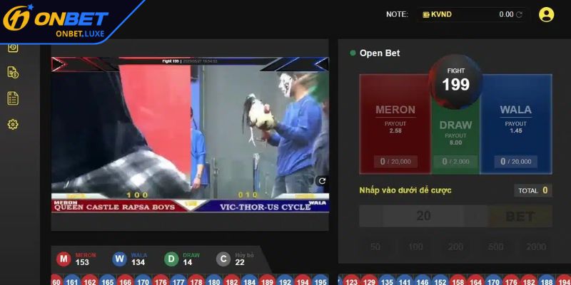 Sảnh WS168 tại Đá Gà ONBET